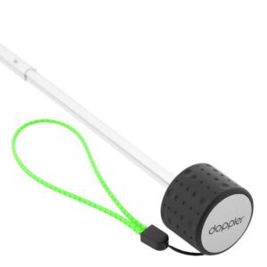 Fluorestseeruv kompaktne vihmavari helkuritega – ere ja kerge, tagab nähtavuse vihmas ja pimedas.