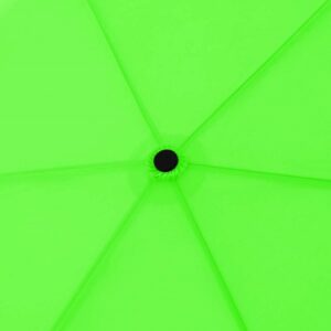 Fluorestseeruv kompaktne vihmavari helkuritega – ere ja kerge, tagab nähtavuse vihmas ja pimedas.
