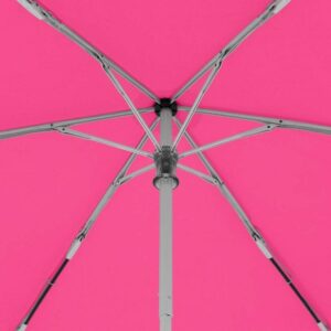 Fluorestseeruv kompaktne vihmavari helkuritega – ere ja kerge, tagab nähtavuse vihmas ja pimedas.