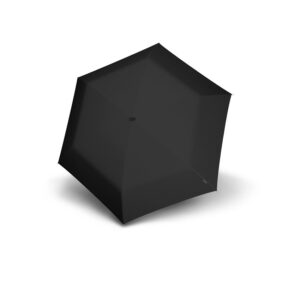 Ülikerge ja kompaktne vihmavari Knirps X4U Black koos niiskust imava ümbrisega.