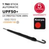 Kerge pikk vihmavari Knirps T.760 Stick – klassikaline disain, automaatne avamine ja vastupidav konstruktsioon.