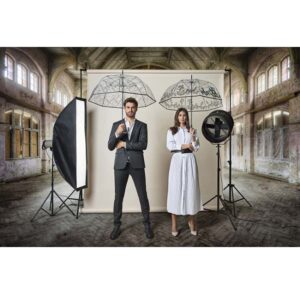 Läbipaistev pikk vihmavari Knirps C.760 Transparent 2Break – stiilne, vastupidav ja elegantne.