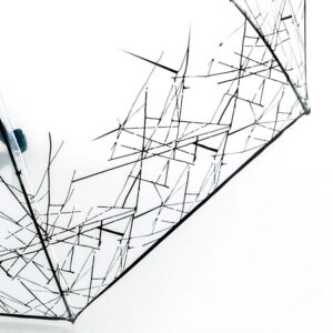 Läbipaistev pikk vihmavari Knirps C.760 Transparent 2Break – stiilne, vastupidav ja elegantne.